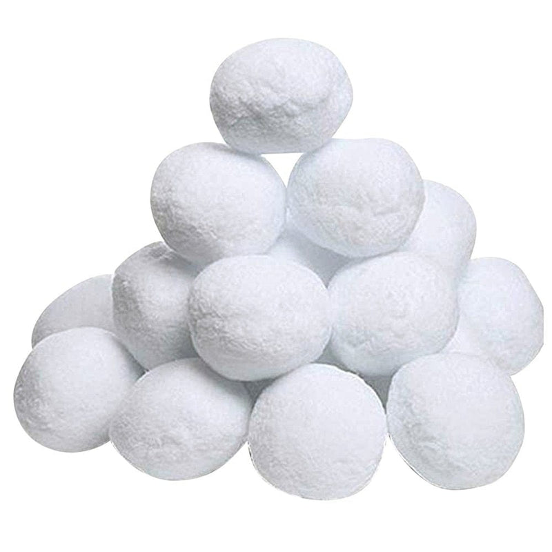 Aimik Christmas Fake Snowballs, 2 Inch Realistic White Plush Snow Balls for Kids Adults Indoor Outdoor Snowball Fight Game Winter Xmas Decoration  Aimik 40 Pcs  