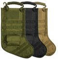 AIRSOFTPEAK Tactical Christmas Stocking Bag Design, Christmas Decoration Gift, Military with Molle Gear Webbing for Outdoor Hunting Shooting Home & Garden > Decor > Seasonal & Holiday Decorations& Garden > Decor > Seasonal & Holiday Decorations AIRSOFTPEAK 3 Pack - Green + Tan + Black  
