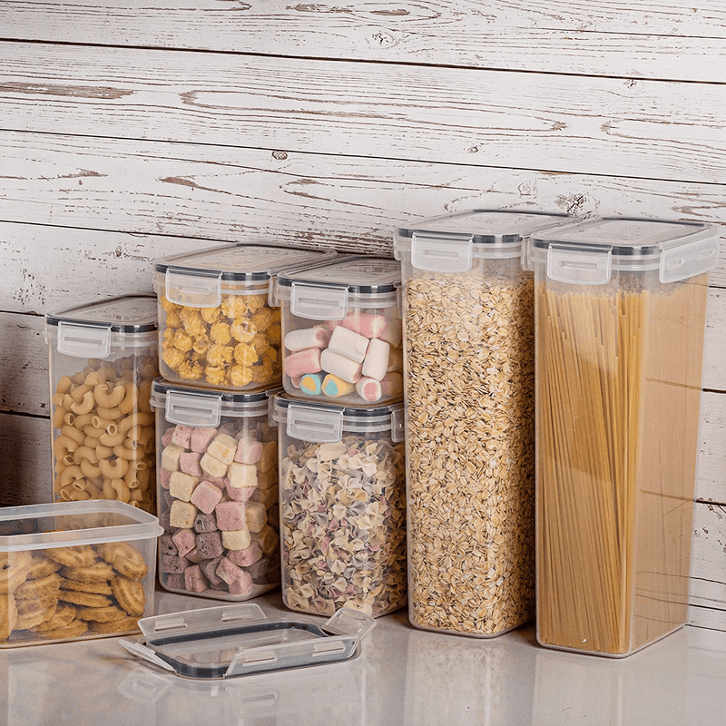 Airtight Food Storage Containers with Lids, Vtopmart 24 Pcs Plastic Kitchen and Pantry Organization Canisters for Cereal, Dry Food, Flour and Sugar, BPA Free, Includes 24 Labels Home & Garden > Kitchen & Dining > Food Storage Vtopmart   