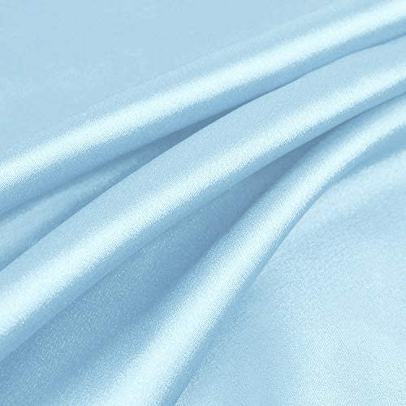 AK TRADING CO. 60" inches Wide-by The Yard-Charmeuse Bridal Satin Fabric for Wedding, Apparel, Crafts, Decor, Costumes (Teal, 5 Yards) Arts & Entertainment > Hobbies & Creative Arts > Arts & Crafts > Crafting Patterns & Molds > Sewing Patterns AK TRADING CO. Light Blue 1 YARD 