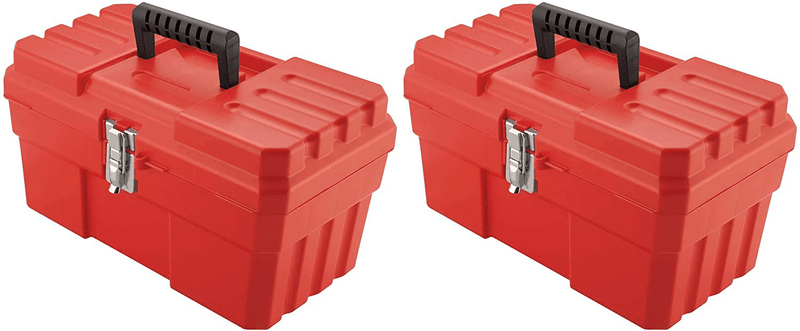 Akro-Mils 09514 ProBox 14-Inch Plastic Toolbox for Tools, Hobby or Craft Storage Toolbox with Removable Tray, 14-Inch x 8-Inch x 8-Inch, Red Hardware > Hardware Accessories > Tool Storage & Organization Akro-Mils "2 Set - Red" (14-Inch x 8-Inch x 8-Inch) 