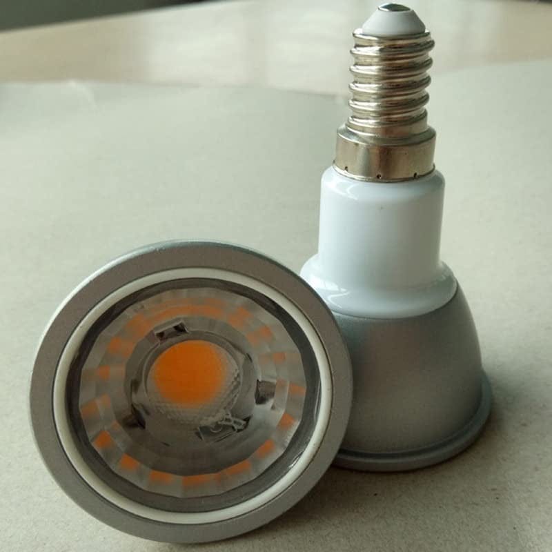 AKSPET Fengyan Home Bulbs 10Pcs/Lot LED COB Spotlight 6W Dimming Lamp GU10 AC110V/230V LED Spotlight Replaces Halogen Lamp 50W Household Lamp ( Color : Onecolor , Size : E27 220-240V )