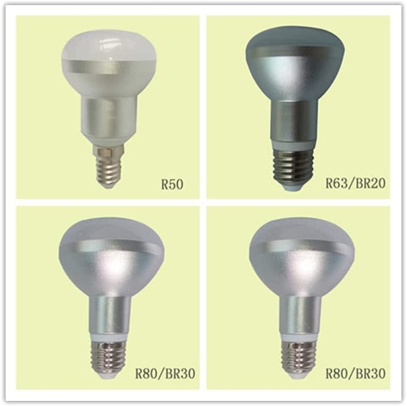 AKSPET Fengyan Home Bulbs 10Pcs/Lot R63 Reflector Led Spotlight 7W AC85~265V Replaces Halogen Lamp LED Reflector Lamp Household Lamp ( Size : Onecolor )
