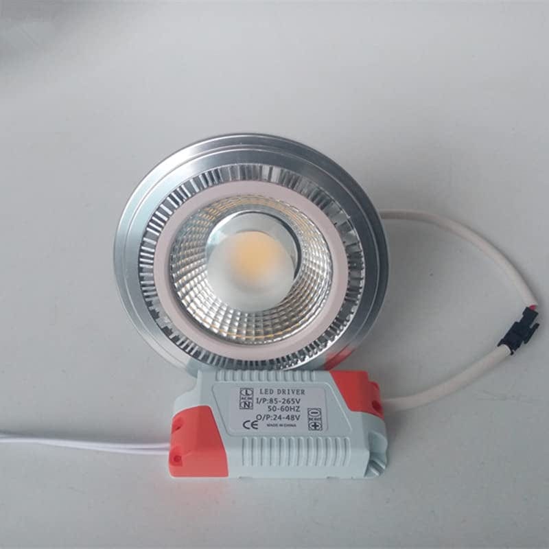 AKSPET Fengyan Home Bulbs 4Pcs/Lot LED AR111 Lamps 12W Cob AC85-265V Ra＞80 AR111 G53/GU10 Led Spotlight External Power Supply Household Lamp ( Color : Onecolor , Size : G53 )