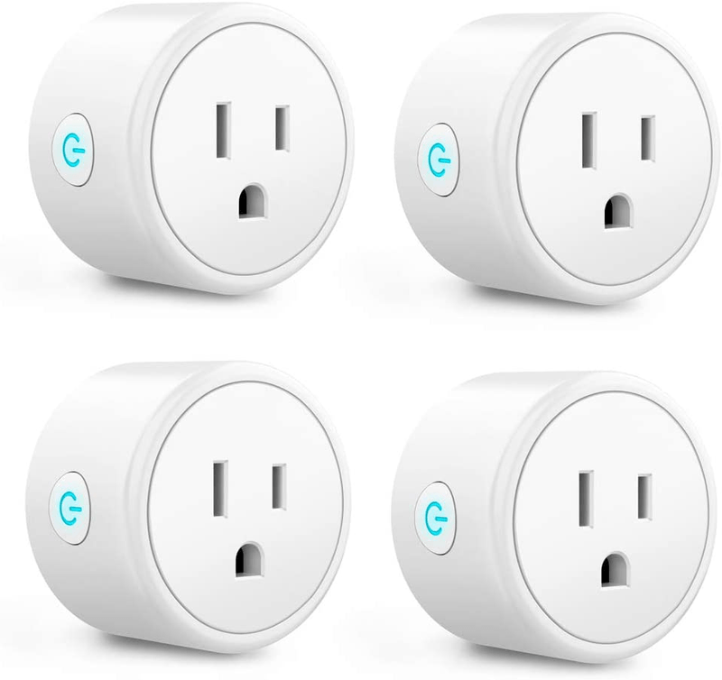 Alexa Smart Plugs - Aoycocr Mini WIFI Smart Socket Switch Works With Alexa Echo Google Home, Remote Control Smart Outlet with Timer Function, No Hub Required, ETL/FCC Listed 4 Pack Only 2.4GHz Network Home & Garden > Kitchen & Dining > Kitchen Appliances Aoycocr 4 Pack  