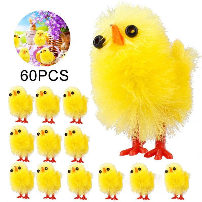 Alextreme Mini Easter Chicks Toys Cute Fluffy Chicks Party Decoration Chick Toy Party Favors for Home Outdoor