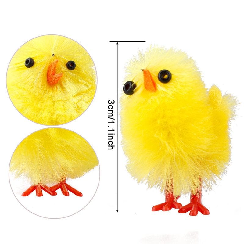 Alextreme Mini Easter Chicks Toys Cute Fluffy Chicks Party Decoration Chick Toy Party Favors for Home Outdoor Home & Garden > Decor > Seasonal & Holiday Decorations Alextreme   