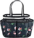 ALINK Mesh Shower Caddy Basket, Portable Travel Toiletry Bag for College Dorm Bathroom Gym - Flamingo Design Sporting Goods > Outdoor Recreation > Camping & Hiking > Portable Toilets & Showers ALINK Flamingo  
