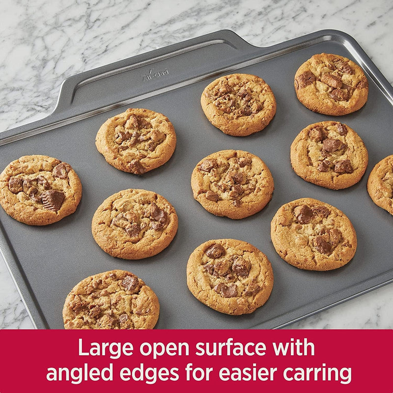 All-Clad Pro-Release Nonstick Bakeware Set Including Cookie Sheet, Cooling & Baking Rack, 3 Piece, Gray Home & Garden > Kitchen & Dining > Cookware & Bakeware All-Clad   