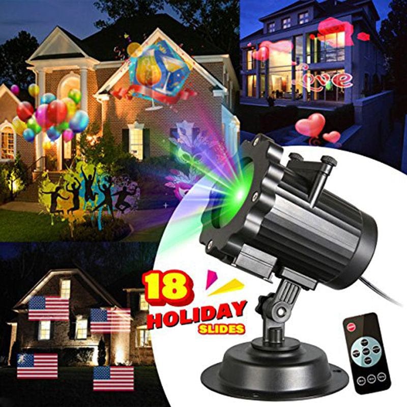 All Year Holiday Projector Light Led Christmas Lights Valentine'S Day Birthday Party Independence Day Decoration Home & Garden > Decor > Seasonal & Holiday Decorations zhongxinda   