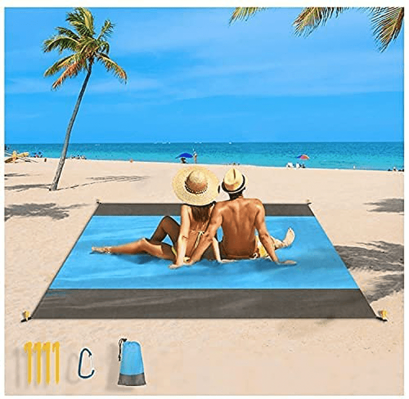Alpha Beach Blanket Sandproof | Beach Mat Sand Free Waterproof Picnic Blanket |79x82 inches| Portable | Travel Blanket | Camping Mat and Picnic Mat | Beach Blankets Beach Blanket Waterproof Sandproof Home & Garden > Lawn & Garden > Outdoor Living > Outdoor Blankets > Picnic Blankets Alpha Pro Blue 9ftx10ft 
