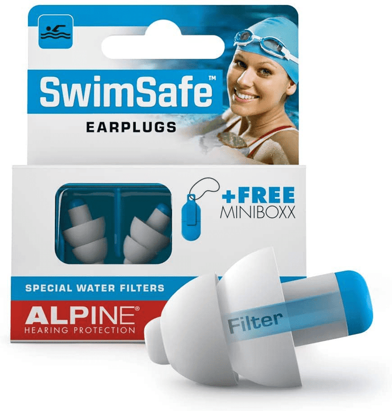 Alpine SwimSafe Reusable Swimming Ear Plugs – Comfortable Waterproof Filter Earplugs for Adults - Block Water and Prevents Swimmer’s Ear - Hypoallergenic Hearing Protection for Surfing and Showering Sporting Goods > Outdoor Recreation > Boating & Water Sports > Swimming Alpine Hearing Protection Default Title  