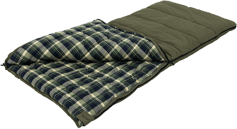 ALPS Outdoorz Redwood -10 Degree Flannel Sleeping Bag, Green, 38 - X 80 -Inch Sporting Goods > Outdoor Recreation > Camping & Hiking > Sleeping Bags ALPS OutdoorZ   