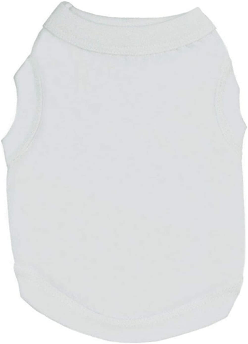 Alroman Dogs Shirts White Vest Clothing for Dogs Cats Dog Vacation Shirt Male Female Dog Clothing Puppy Summer Clothes Girls Boys Dog Cat Cotton Summer Shirt Small Pet Clothes Vest T-Shirt Apparel Animals & Pet Supplies > Pet Supplies > Cat Supplies > Cat Apparel Alroman White M (6.6~8.8lbs) 