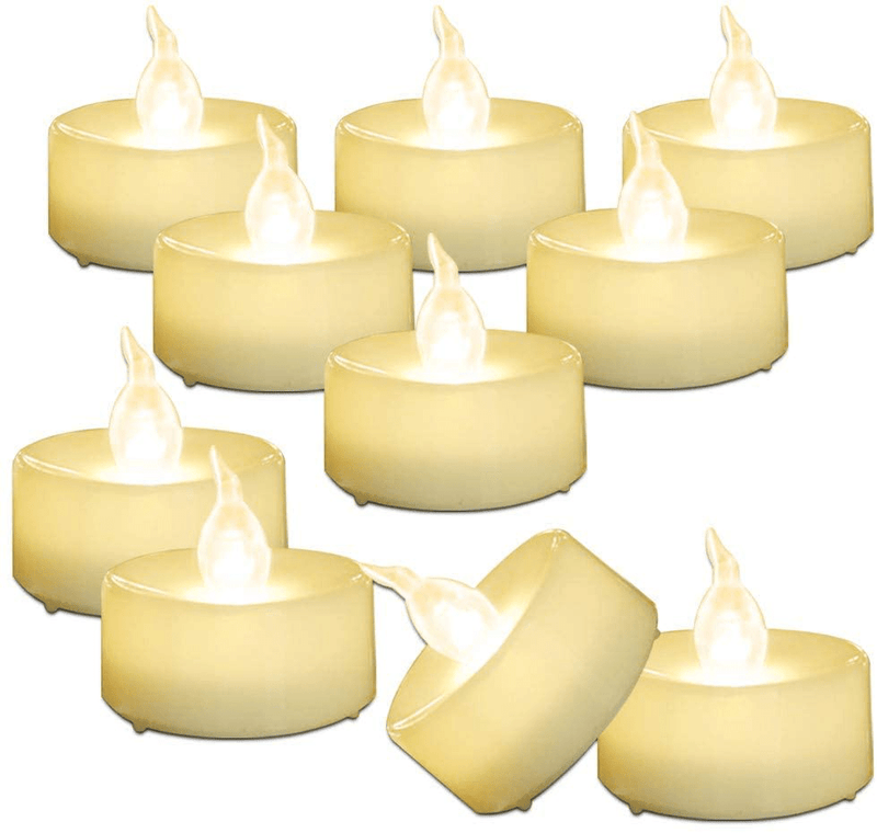 AMAGIC 30 Pack LED Tea Lights, Lasts 2X Longer, Flameless Tealights Candles with Flickering Warm White Light, Battery Operated Tea Lights Bulk for Mothers Day Gifts, D1.4'' X H1.3'' Home & Garden > Decor > Home Fragrances > Candles GUANMAXUN Warm White  