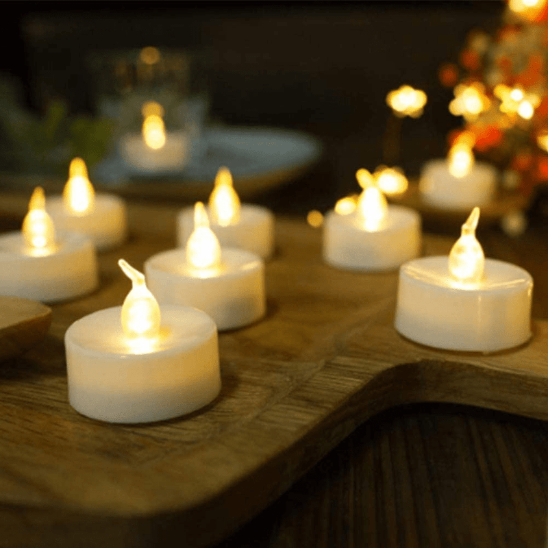 AMAGIC 30 Pack LED Tea Lights, Lasts 2X Longer, Flameless Tealights Candles with Flickering Warm White Light, Battery Operated Tea Lights Bulk for Mothers Day Gifts, D1.4'' X H1.3'' Home & Garden > Decor > Home Fragrances > Candles GUANMAXUN   