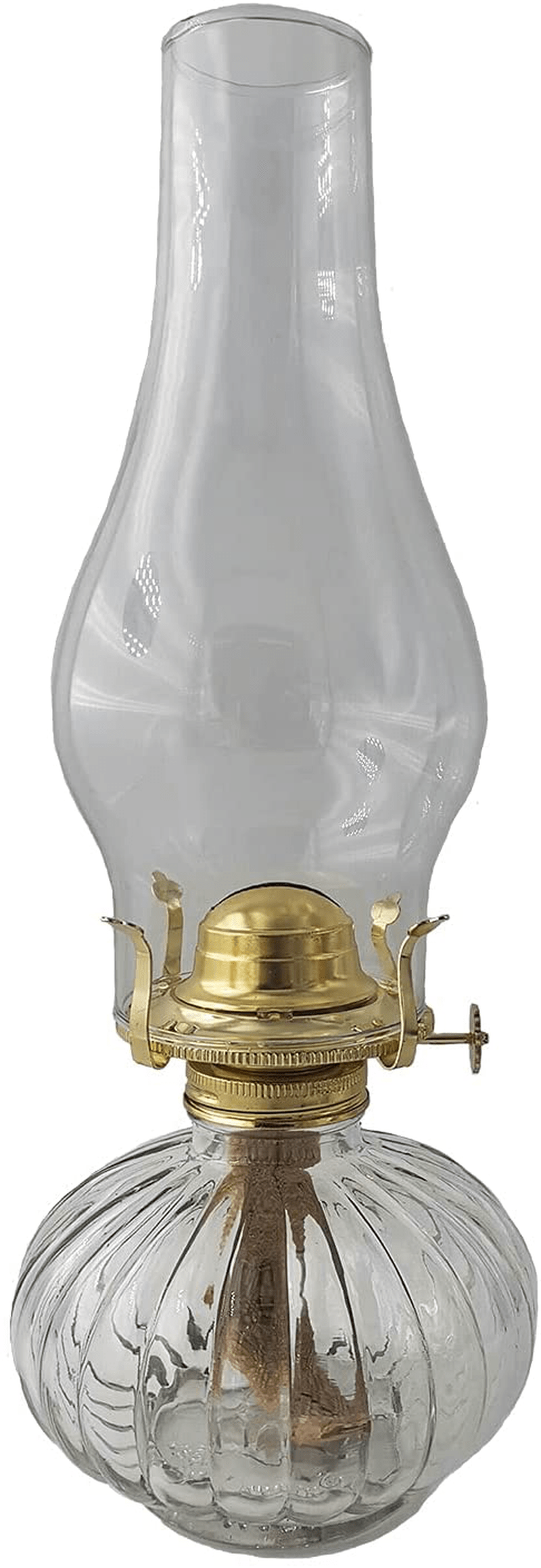 amanigo Large Chamber Oil Lamp - Vintage Glass Kerosene Lantern for Indoor Use Home & Garden > Lighting Accessories > Oil Lamp Fuel amanigo Default Title  