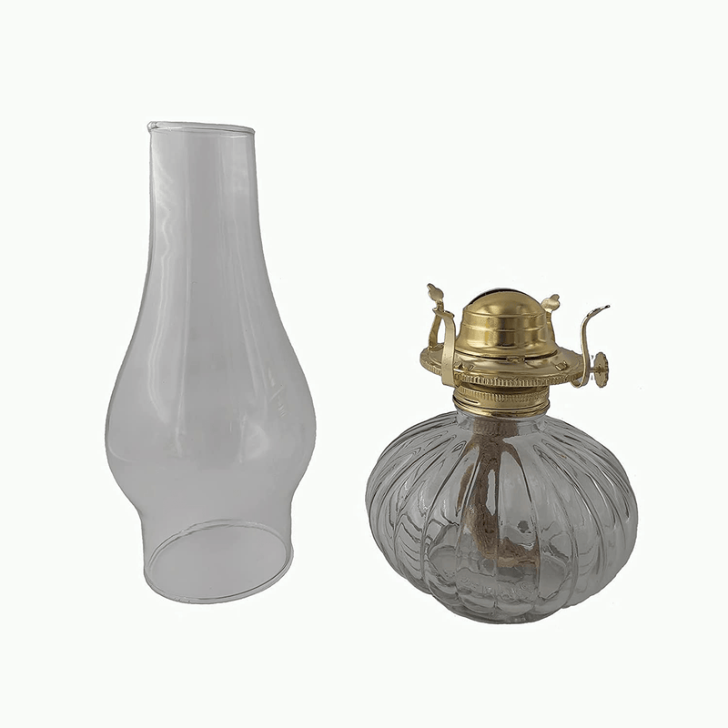 amanigo Large Chamber Oil Lamp - Vintage Glass Kerosene Lantern for Indoor Use Home & Garden > Lighting Accessories > Oil Lamp Fuel amanigo   