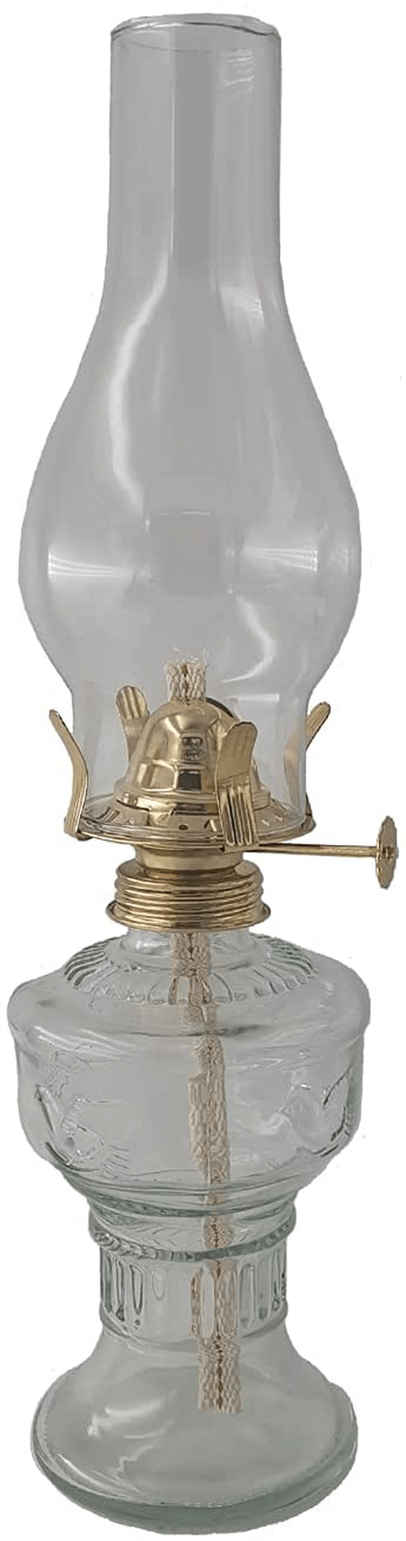amanigo Oil Lamp Glass Kerosene Lantern - Classic Oil Lamp for Indoor Use (13 in) Home & Garden > Lighting Accessories > Oil Lamp Fuel amanigo 13 in  