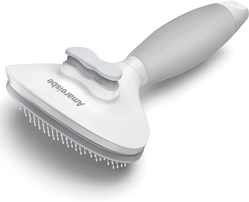 Amareisbe Self Cleaning Slicker Brush, Dog & Cat Brush with Massage Particles, Grooming Shedding Tool for Short and Long Hair - Gently Removes Loose Undercoat, Mats and Tangled Hair Animals & Pet Supplies > Pet Supplies > Cat Supplies Amareisbe Default Title  