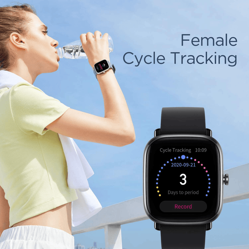 Amazfit GTS 2 Mini Fitness Smart Watch Alexa Built-In, Super-Light Thin Design, SpO2 Level Measurement, 14-Days Battery Life, 70+ Sports Modes, Heart Rate, Sleep, Stress Level Monitoring, Black Apparel & Accessories > Jewelry > Watches Amazfit   