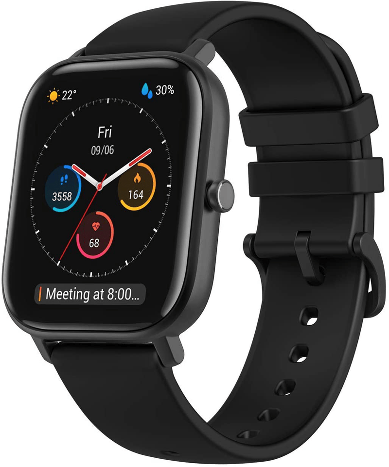 Amazfit GTS 2 Mini Fitness Smart Watch Alexa Built-In, Super-Light Thin Design, SpO2 Level Measurement, 14-Days Battery Life, 70+ Sports Modes, Heart Rate, Sleep, Stress Level Monitoring, Black Apparel & Accessories > Jewelry > Watches Amazfit Obsidian Black GTS 