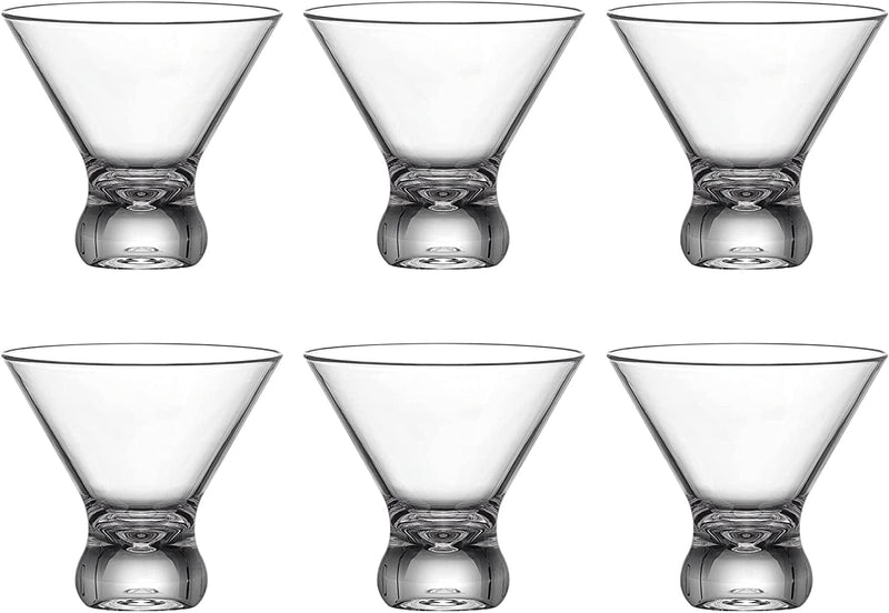 Amazing Abby - Olivia - 10-Ounce Plastic Stemless Martini Glasses (Set of 6), Reusable Cocktail Glasses, Bpa-Free, Shatter-Proof, Dishwasher-Safe, Perfect for Poolside, Outdoors, Camping, and More Home & Garden > Kitchen & Dining > Barware Amazing Abby   