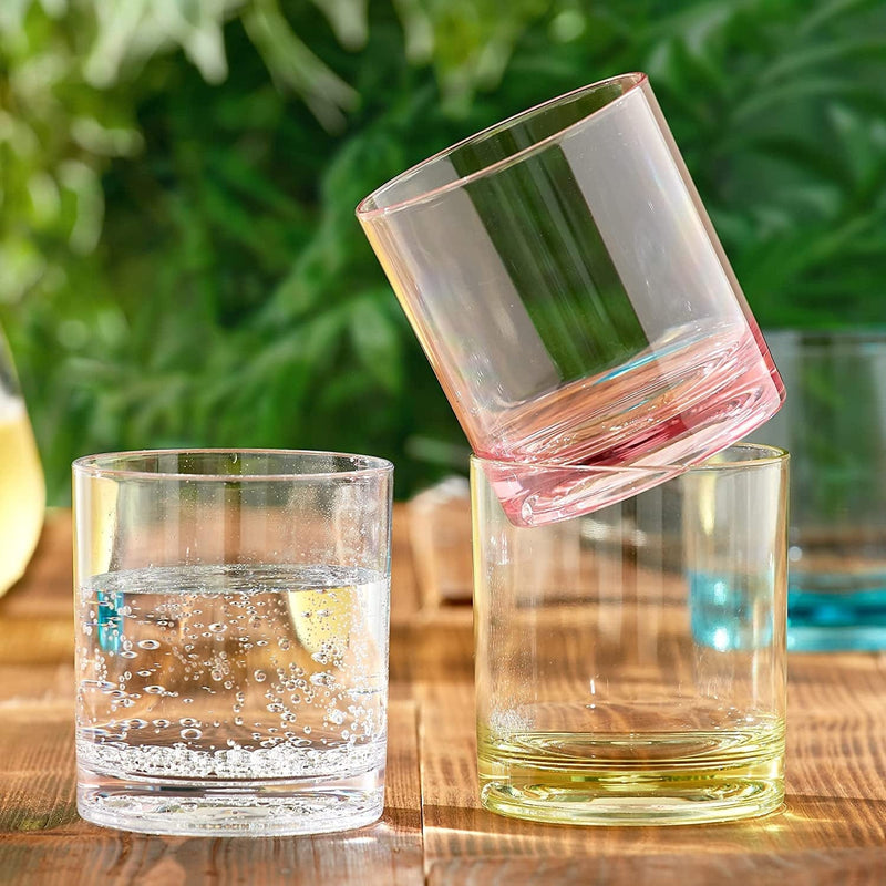 Amazing Abby - Probity - 12-Ounce Plastic Tumblers (Set of 6), Plastic Drinking Glasses, All-Clear High-Balls, Reusable Plastic Cups, Bpa-Free, Shatter-Proof, Dishwasher-Safe Home & Garden > Kitchen & Dining > Barware Amazing Abby   