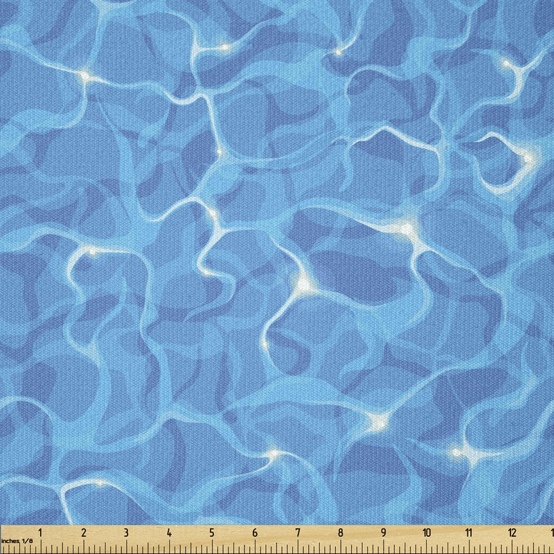 Ambesonne Half Moon Fabric by The Yard, Repeating Mystical Sky Elements Sun and Stars Illustration, Stretch Knit Fabric for Clothing Sewing and Arts Crafts, 1 Yard, Blue Ceil Arts & Entertainment > Hobbies & Creative Arts > Arts & Crafts > Crafting Patterns & Molds > Sewing Patterns Ambesonne White Blue 2 Yards 