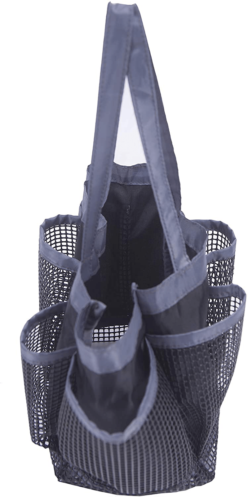Amelitory Mesh Shower Caddy Portable Quick Dry Shower Tote Bag Hanging Bath Organizers 8 Compartments for Dorm,Bathroom,Gym,Camp,Gray Sporting Goods > Outdoor Recreation > Camping & Hiking > Portable Toilets & Showers Amelitory   