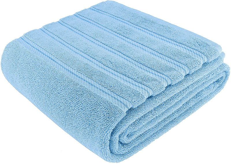 American Soft Linen Towel Set, 2 Bath Towels 2 Hand Towels 2 Washcloths Super Soft and Absorbent 100% Turkish Cotton Towels for Bathroom and Kitchen Shower Towel [Worth $72.95] Navy Blue Home & Garden > Linens & Bedding > Towels American Soft Linen Sky Blue 35x70'' Jumbo Bath Towel 