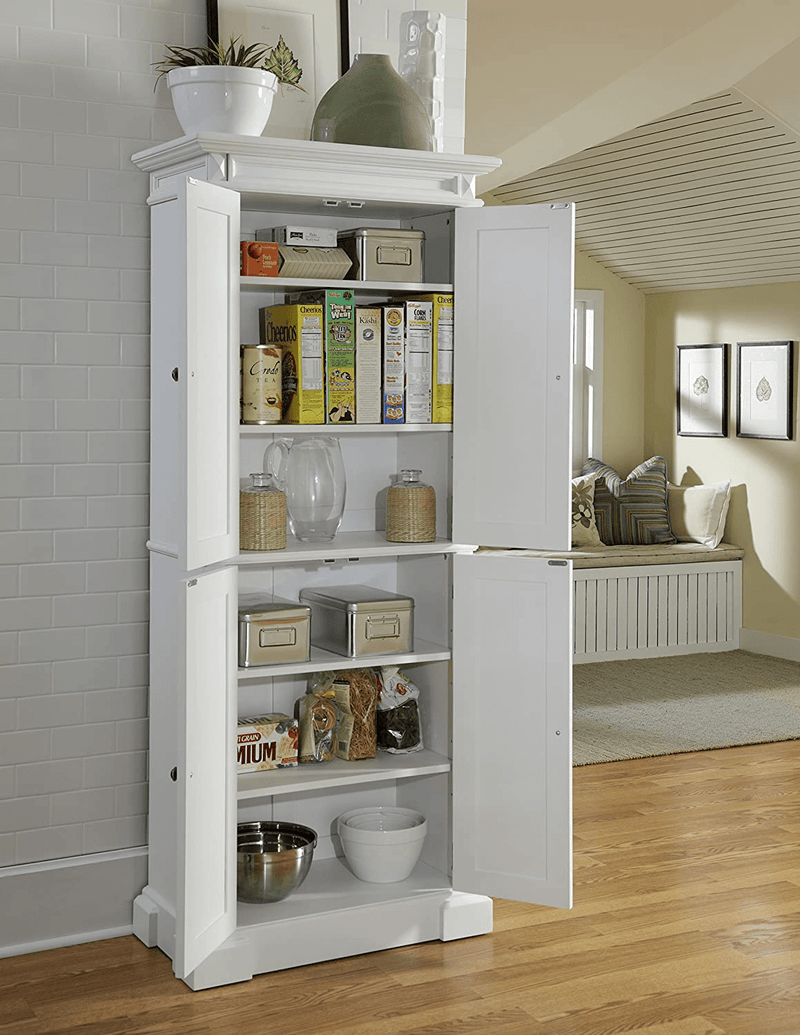 Americana White Pantry by Home Styles Home & Garden > Kitchen & Dining > Food Storage Home Styles   