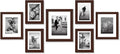 Americanflat 10 Piece Black Gallery Wall Picture Frame Set with 8X10, 5X7, and 4X6.Shatter-Resistant Glass. Picture Frames for Wall or Desk - Hanging Hardware and Easel Stands Included Home & Garden > Decor > Picture Frames Americanflat Mahogany 7 Pack 