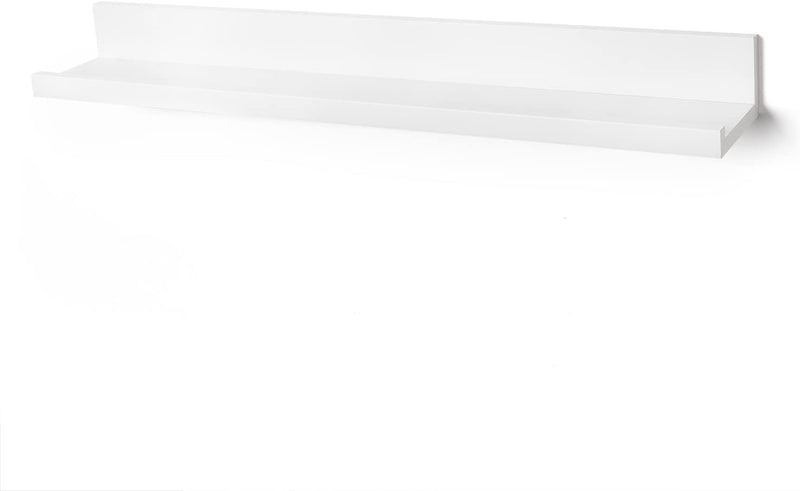 Americanflat 36 Inch White Floating Shelf with Lip - Long Wall Mounted Storage Ledge for Bedroom, Living Room, Bathroom, Kitchen, Office and More Furniture > Shelving > Wall Shelves & Ledges Americanflat 24 in  