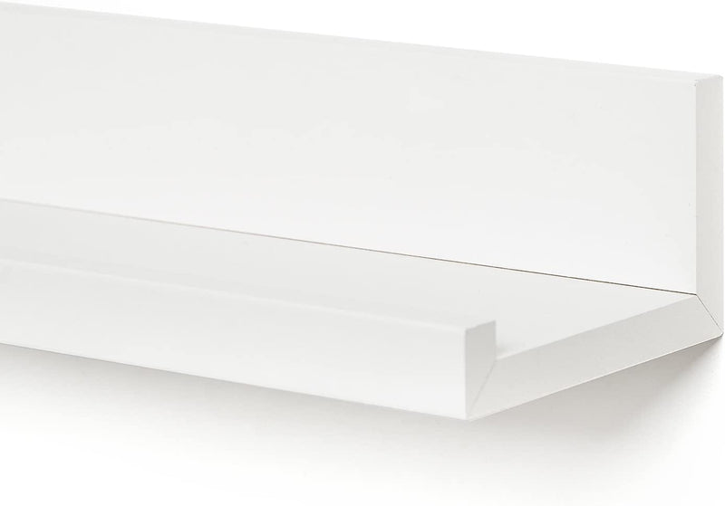 Americanflat 36 Inch White Floating Shelf with Lip - Long Wall Mounted Storage Ledge for Bedroom, Living Room, Bathroom, Kitchen, Office and More Furniture > Shelving > Wall Shelves & Ledges Americanflat   