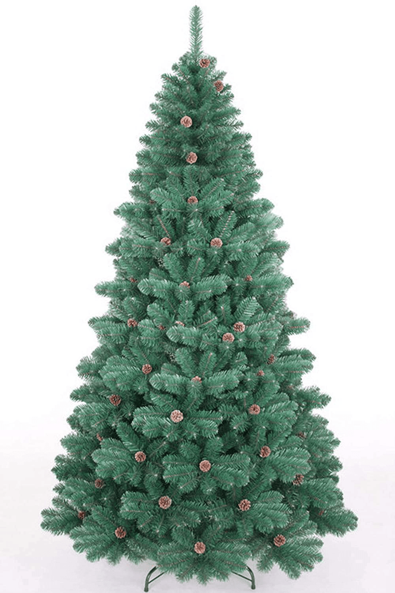 AMERIQUE 691322310832 7 FEET Premium Artificial Full Body Shape Christmas Tree with Metal Stand, Hinged Construction, Authentic Look and Feel, Extremely Attractive, 7', Green Home & Garden > Decor > Seasonal & Holiday Decorations > Christmas Tree Stands AMERIQUE Default Title  