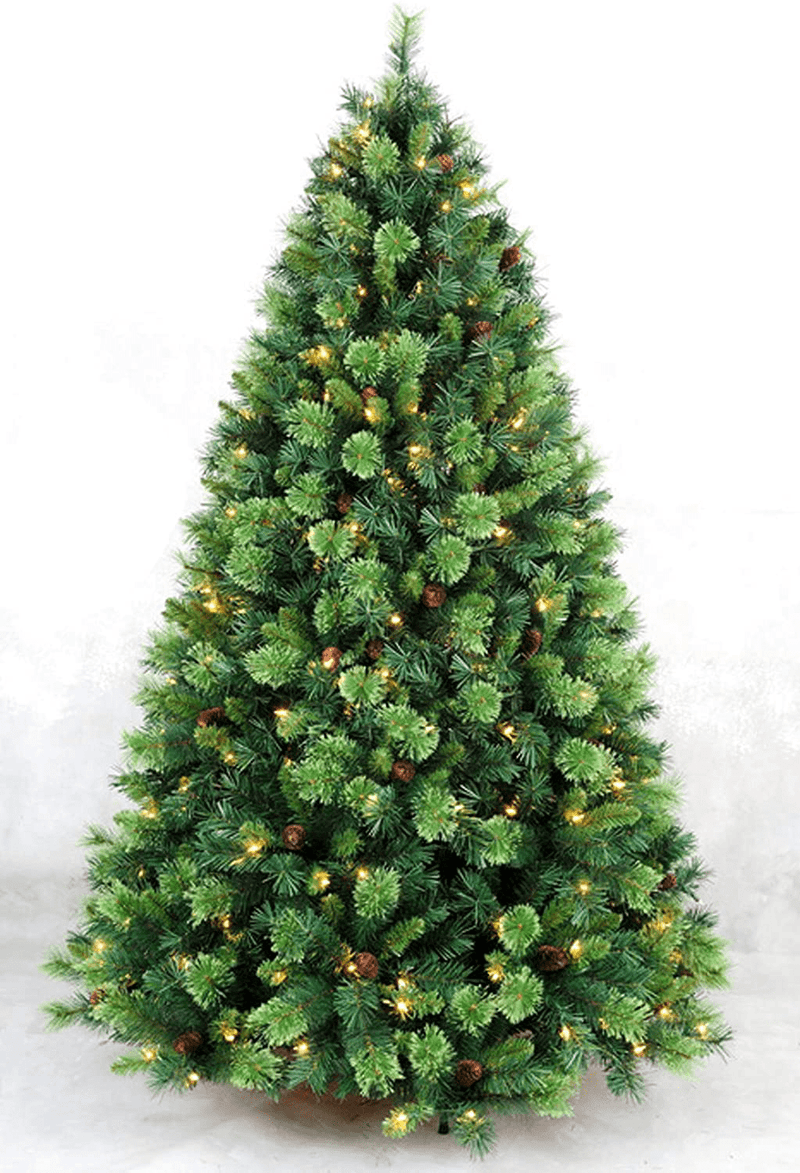 AMERIQUE 691322311334 7 FEET Premium Magnificent Artificial Full Body Shape Christmas Tree with Metal Stand, Hinged Construction, Authentic Look and Feel, Extremely Attractive, Green Home & Garden > Decor > Seasonal & Holiday Decorations > Christmas Tree Stands AMERIQUE Default Title  