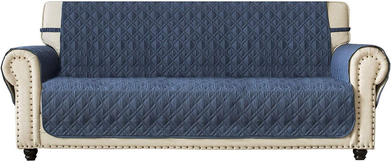 Ameritex Couch Sofa Slipcover 100% Waterproof Nonslip Quilted Furniture Protector Slipcover for Dogs, Children, Pets Sofa Slipcover Machine Washable (Burgundy, 68'') Home & Garden > Decor > Chair & Sofa Cushions Ameritex Blue 68" 