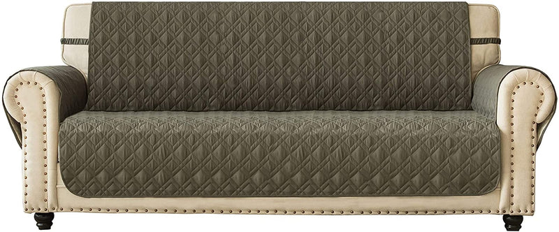 Ameritex Couch Sofa Slipcover 100% Waterproof Nonslip Quilted Furniture Protector Slipcover for Dogs, Children, Pets Sofa Slipcover Machine Washable (Burgundy, 68'') Home & Garden > Decor > Chair & Sofa Cushions Ameritex Green 68" 