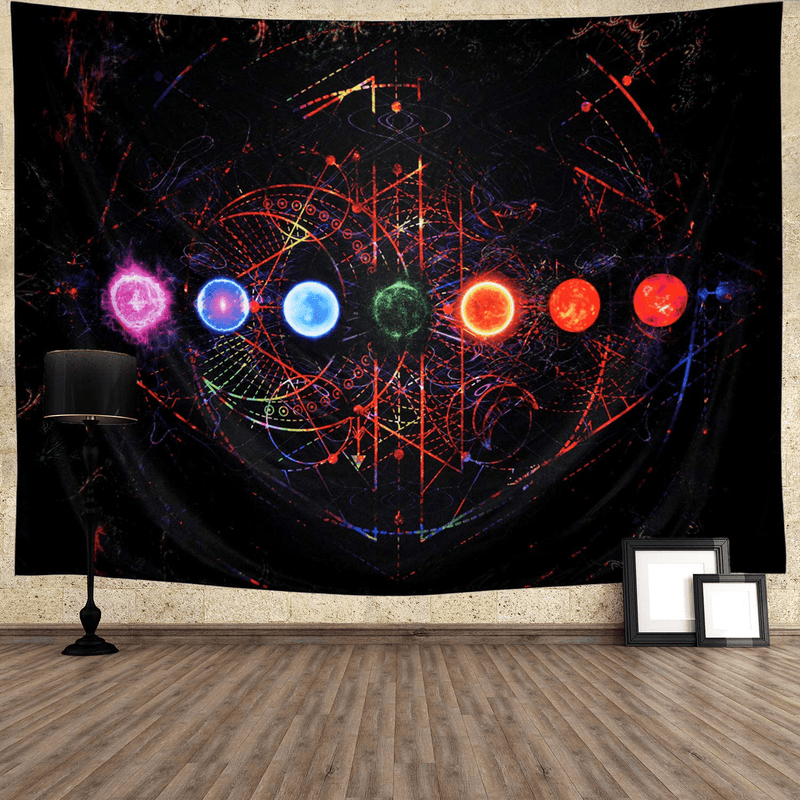 Ameyahud Chakra Tapestry Yoga Meditation Wall Tapestry Space Galaxy Tapestry Psychedelic Mandala Tapestry Indian Hippie Tapestry Wall Hanging for Studio Room W78.7 × H59.1 Home & Garden > Decor > Artwork > Decorative TapestriesHome & Garden > Decor > Artwork > Decorative Tapestries Ameyahud   
