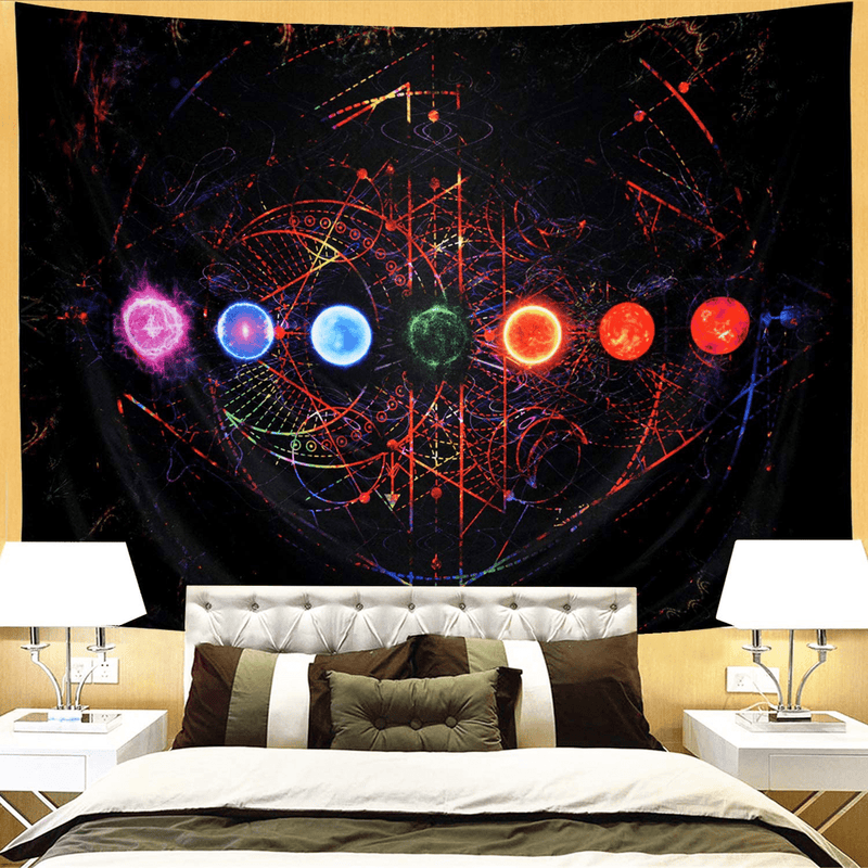 Ameyahud Chakra Tapestry Yoga Meditation Wall Tapestry Space Galaxy Tapestry Psychedelic Mandala Tapestry Indian Hippie Tapestry Wall Hanging for Studio Room W78.7 × H59.1 Home & Garden > Decor > Artwork > Decorative TapestriesHome & Garden > Decor > Artwork > Decorative Tapestries Ameyahud   