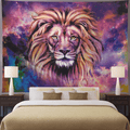 Ameyahud Lion Tapestry Starry Sky Lion Tapestries Hippie Bohemian Animal Wall Hanging Tapestry Galaxy Vivid Tapestry Painting African Lion Wall Tapestry for Living Room Bedroom Dorm Decor Home & Garden > Decor > Artwork > Decorative TapestriesHome & Garden > Decor > Artwork > Decorative Tapestries Ameyahud Starry Lion XL/70.8" × 92.5" 