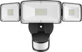 Amico 3 Head LED Security Lights with Motion Sensor, Adjustable 40W, 4000LM, 5000K, IP65 Waterproof, Exterior Flood Light for Garage, Yard（White) Home & Garden > Lighting > Flood & Spot Lights Amico Black  