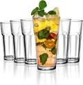 Amisglass Water Glasses Set of 6, 13 Ounces, Tempered Glass Tumbler Set, Heavy Base Highball Glasses, Tall Drinking Glasses for Water, Soda, Juice and Cocktails Home & Garden > Kitchen & Dining > Tableware > Drinkware Amisglass Clear 10.0 ounces 
