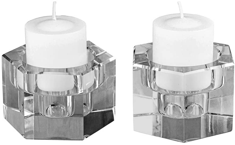 Amlong Crystal Clear Crystal Lotus Tealight Candle Holder 4.5 inch in Gift Box Home & Garden > Decor > Home Fragrance Accessories > Candle Holders Amlong Crystal Octagon - 2 pack  