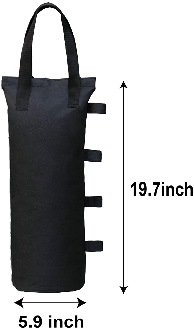 AMMSUN Heavy Duty Canopy Weight Bags(120LBS) for Pop up Canopy Tent, Leg Canopy Weights Sand Bags for Instant Outdoor Sun Shelter Canopy Legs, 4-Pack Black