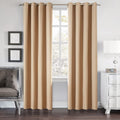 AMPHIWELL Linen Blackout Curtains 102 Inches Long, 100% Blackout Grommet Curtains for Bedroom, Thermal Insulated and Noise Reduction Curtains for Living Room, 2 Panels 52" W X 102" L, Light Gray Home & Garden > Decor > Window Treatments > Curtains & Drapes AMPHIWELL Khaki 2 *( 52" W x 96"L) 