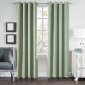 AMPHIWELL Linen Blackout Curtains 102 Inches Long, 100% Blackout Grommet Curtains for Bedroom, Thermal Insulated and Noise Reduction Curtains for Living Room, 2 Panels 52" W X 102" L, Light Gray Home & Garden > Decor > Window Treatments > Curtains & Drapes AMPHIWELL Green 2 *( 52" W x 102"L) 