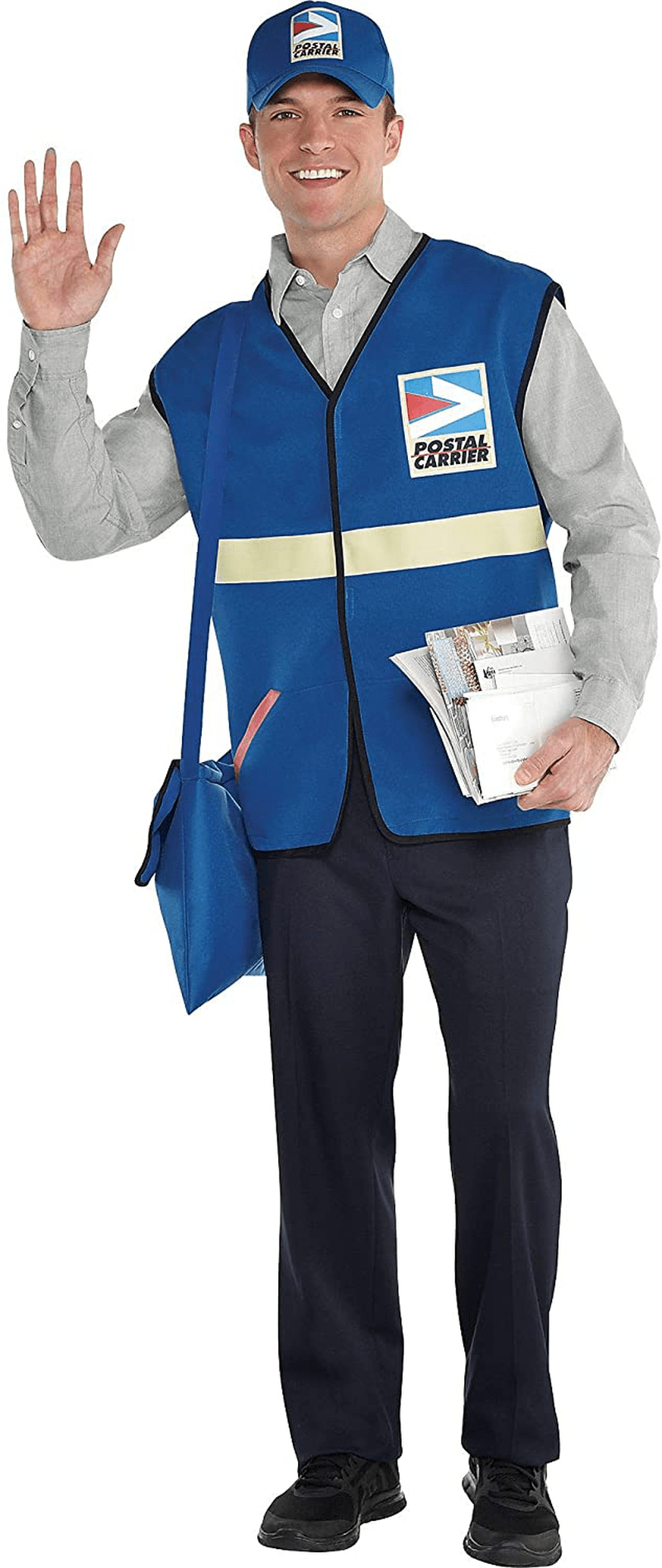 Amscan 8401957 Blue Mailman Costume - One Size Apparel & Accessories > Costumes & Accessories > Costumes Amscan   
