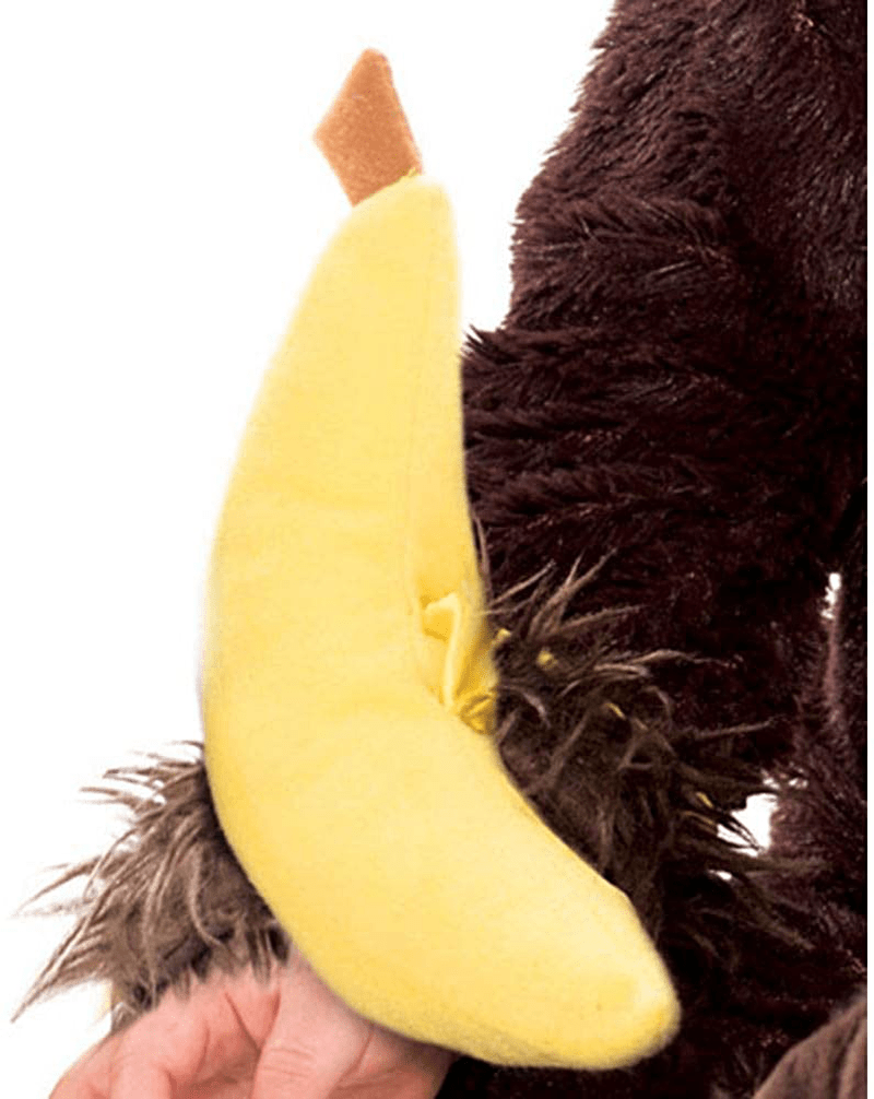 Amscan Baby Monkey Onesie Halloween Costume for Infants, Includes a Banana Wrist Rattle Apparel & Accessories > Costumes & Accessories > Costumes amscan   